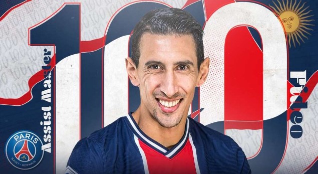 Анхел ди Мария вече има 100 асистенции за Пари Сен Жермен bet365