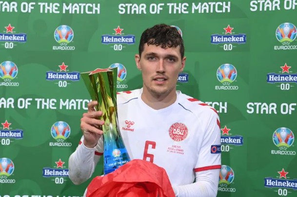 Андреас Кристенсен беше избран за Играч на мача Русия - Дания bet365